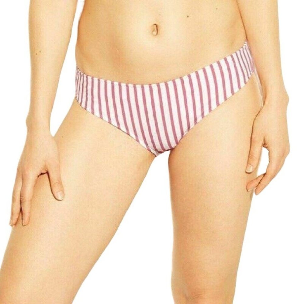 Shade & Shore: NEW NWT Women's Beach Hipster Bikini Bottom Sienna Stripe XL